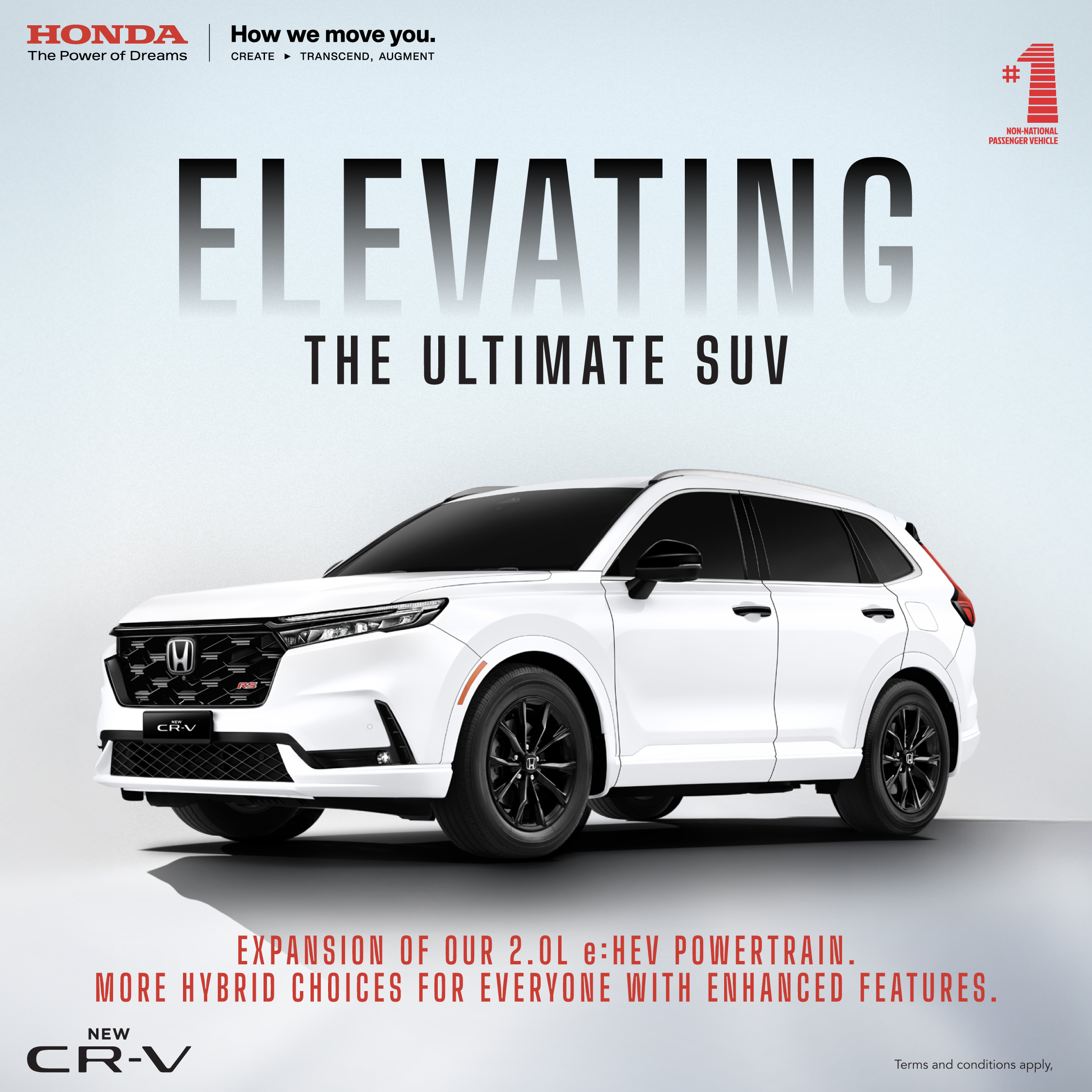 The New CR-V is now officially launched. It is the first-ever introduction of two hybrid variants within a single Honda model line-up, marking a significant milestone in the brand&rsquo;s hybrid expansion strategy.