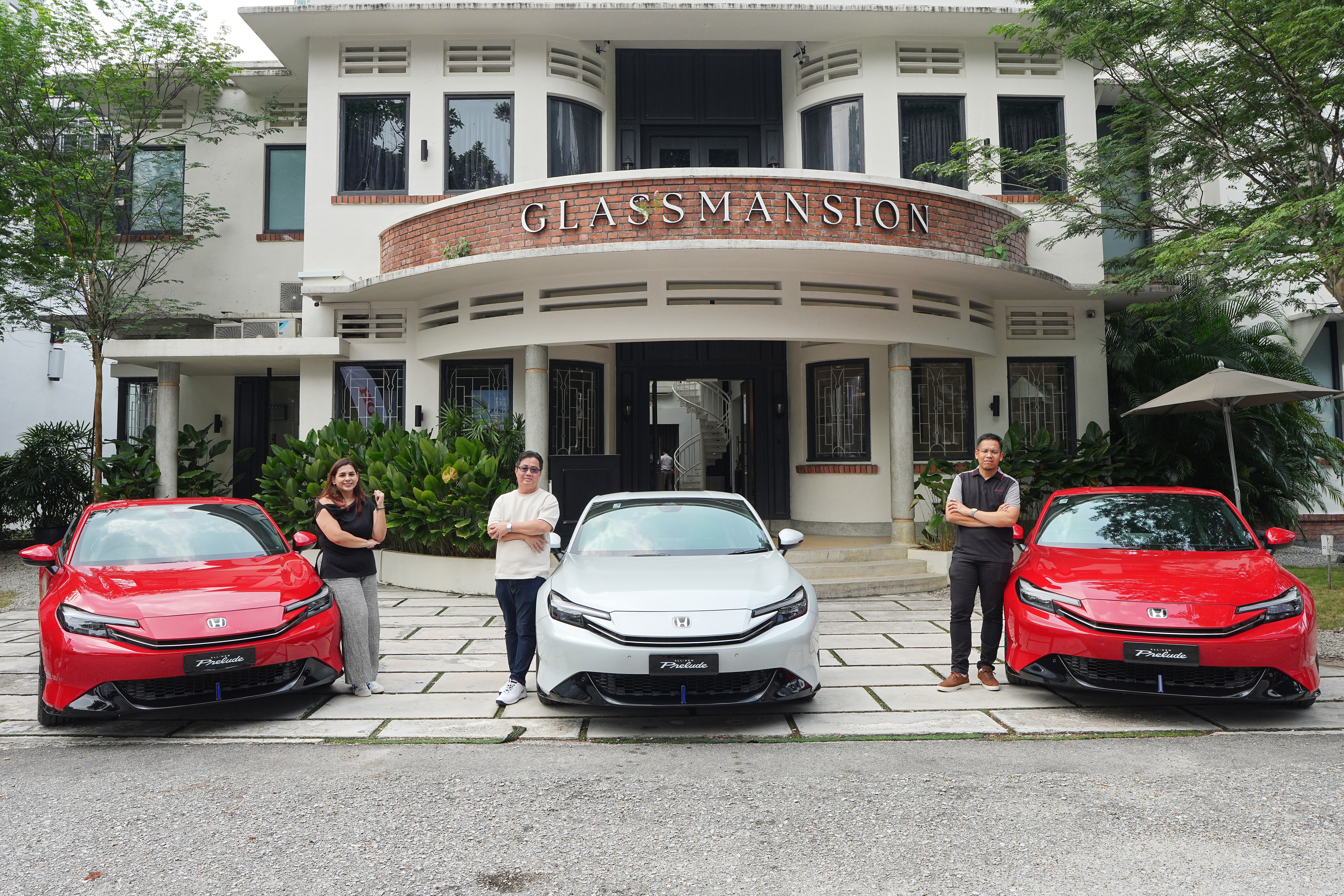 Three customers celebrate their journeys with the All-New Prelude, reflecting personal achievements and a shared passion for the iconic sports coupe.