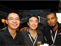 Left - Right: Denis Wong, Ben and Kumeran.